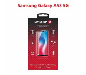 SWISSTEN FULL GLUE COLOR FRAME CASE FRIENDLY sklo pro SAMSUNG A536 GALAXY A53 5G černá