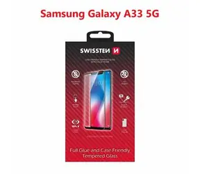 SWISSTEN FULL GLUE COLOR FRAME CASE FRIENDLY sklo pro SAMSUNG A336 GALAXY A33 5G černá