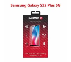 SWISSTEN FULL GLUE COLOR FRAME CASE FRIENDLY sklo pro SAMSUNG S906B GALAXY S22 PLUS 5G černá