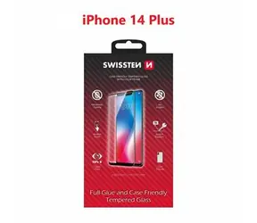 SWISSTEN FULL GLUE COLOR FRAME CASE FRIENDLY sklo pro Apple iPhone 14 PLUS černá