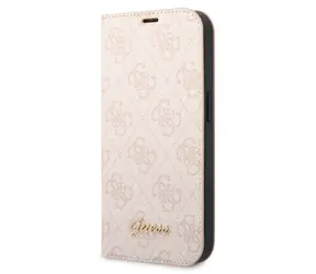 GUESS PC/TPU 4G Metal Camera Outline Book Pouzdro pro Apple iPhone 14 růžová