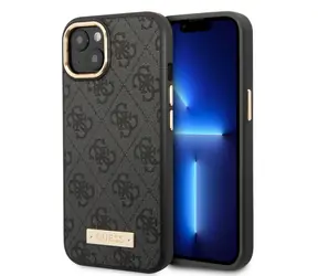 GUESS PU 4G MagSafe Kompatibilní Zadní Kryt pro Apple iPhone 14 Plus černá