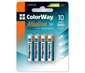Colorway alkalická baterie AAA 4ks / 1.5V / Blister      