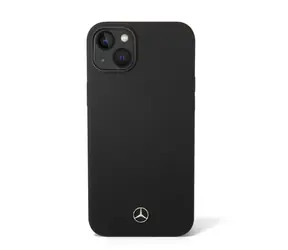Mercedes Liquid Silicone Zadní Kryt pro Apple iPhone 14 Plus černá