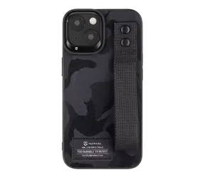 Tactical Camo Troop Drag Strap Kryt pro Apple iPhone 14 černá / doprodej