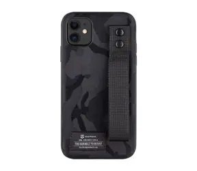 Tactical Camo Troop Drag Strap Kryt pro Apple iPhone 11 černá