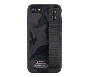 Tactical Camo Troop Drag Strap Kryt pro Apple iPhone 7 & 8 & SE2020 & SE2022 černá