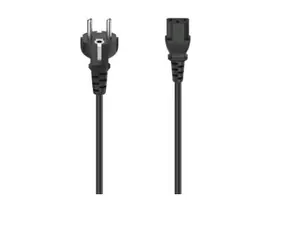 Hama 200737 síťový napájecí kabel pro PC černá / 1.5m / 3pólový konektor / 10A
