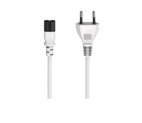 Hama 223271 kabel síťový napájecí euro vidlice bílá / 1.5m