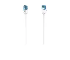 Hama 200687 síťový patch kabel Cat6 15 m šedá / UTP / plochý