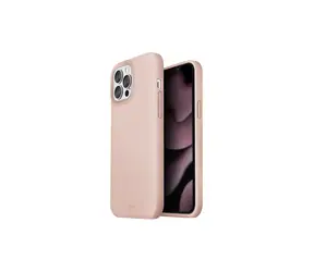 Uniq Hybrid Lino Hue Magsafe zadní kryt pro Apple iPhone 13 Pro Max - BLUSH (růžová)