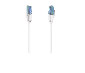 Hama 200677 síťový patch kabel Cat6a U/UTP 10 m šedá / 10GB/s 