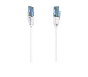 Hama 200676 síťový patch kabel Cat6a U/UTP 5 m šedá / 10GB/s 