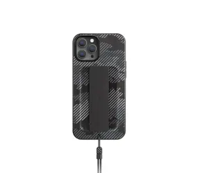 Uniq Hybrid Heldro Designer Edition Antimicrobial zadní kryt pro Apple iPhone 12 Pro Max šedá