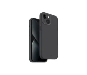 Uniq Hybrid Lino Hue Magclick Charging zadní kryt pro Apple iPhone 14 - CHARCOAL (šedá)