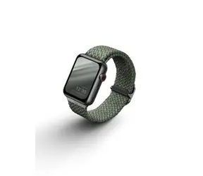 Uniq Aspen Braided řemínek pro Apple Watch 40 & 38mm - CYPRESS GREEN (zelená)