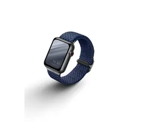 Uniq Aspen Braided řemínek pro Apple Watch 44 & 42mm - OXFORD BLUE (modrá)