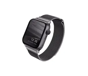 Uniq Dante Mesh Steel řemínek pro Apple Watch 44 & 42mm - GRAPHITE (grafitová)