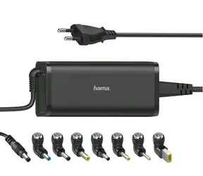 Hama 200003 univerzální napájecí adaptér pro notebook 15-19V 90W / 8 koncovek 