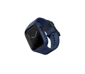 Uniq Monos 2v1 řemínek a ochranné hybridní pouzdro pro Apple Watch 45 & 44MM - MARINE BLUE (modrá)
