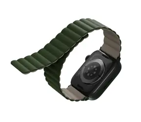 Uniq REVIX Reversible Magnetic řemínek pro Apple Watch 41 & 40 & 38mm - PINE (zeleno-béžová)