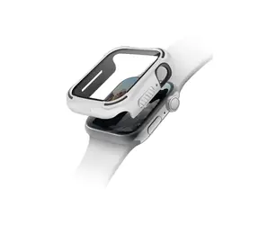 Uniq Torres antimikrobiální ochranné pouzdro s 9H tvrzeným sklem pro Apple Watch 40mm - DOVE (bílá)