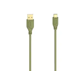 Hama 200637 Flexi-Slim kabel USB-A na USB-C 0.75 m zelená 