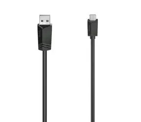 Hama 200633 kabel USB-A na USB-C 3 m černá 