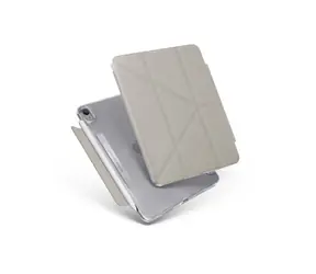 Uniq Camden Antimikrobiální pouzdro pro Apple iPad Mini (2021) - FOSSIL (šedá)