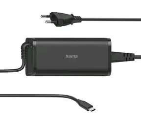 Hama 200007 USB-C napájecí zdroj 0.93m černá / 92W / 5.20V