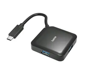 Hama 200112  USB 3.2 C hub černá / 4 porty