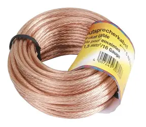 Hama 205142 reproduktorový kabel 2x 1.5 mm 10 m/ nebalený 