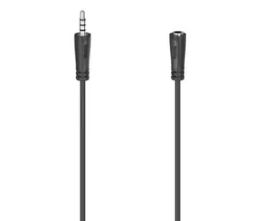 Hama 200734 prodlužovací audio kabel 3.5mm jack pro headsety 1.5m černá / 4pól 
