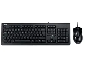 ASUS U2000 černá / Set Klávesnice + Myš / drátová / USB