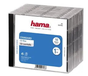 Hama 44746 CD BOX náhradní obal 10ks transparentní-černá