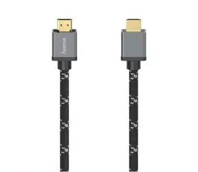 Hama 205067 HDMI kabel High Speed 8K 5 m černo-stříbrná / Ultra slim / pozlacené konektory 