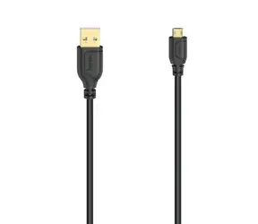 Hama 200610 microUSB 2.0 kabel 0.75 m černá / Flexi-Slim