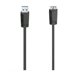 Hama 200626 micro USB 3.0 kabel USB-A na MicroUSB 3.0 0.75 m černá 