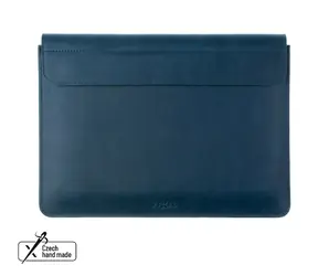FIXED Oxford Kožené pouzdro pro Apple MacBook Air 13.6" (2022) M2 modrá