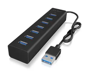Icy Box IB-HUB1700-U3 černá / USB rozbočovač / 7x USB 3.0 A