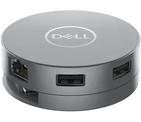 DELL DA305 šedá / Replikátor portů / připojení přes USB typ C & HDMI & DisplayPort & RJ-45 & 2x USB 3.1 & USB-C