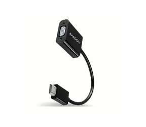 Rozbaleno - AXAGON RVH-VGN HDMI - VGA adaptér M-F černá /  WUXGA / rozbaleno