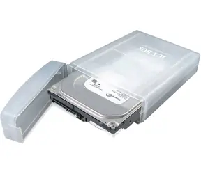 Icy Box IB-AC6025-3 čirá / plastový box na uskladnění 3.5" HDD 