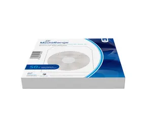 MediaRange BOX65 obal na CD/DVD bílá / 50ks 