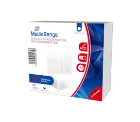 MediaRange BOX32-T obal na CD/DVD čirá / 10ks 