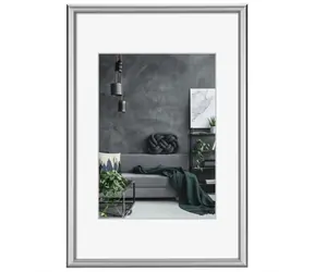 Hama DETROIT rámeček hliníkový 29.7x42 cm (formát A3) stříbrná / plastové sklo