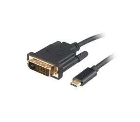Rozbaleno - Akasa AK-CBCA10-18BK černá / kabel USB-C na DVI / 4K@60Hz / 1.8m / rozbaleno