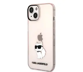 Karl Lagerfeld IML Choupette NFT Zadní Kryt pro Apple iPhone 14 Plus růžová