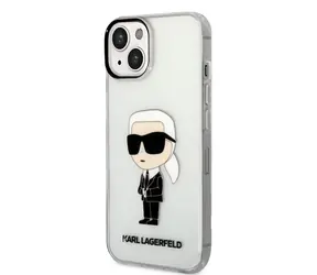 Karl Lagerfeld IML Ikonik NFT Zadní Kryt pro Apple iPhone 14 Plus transparentní