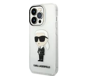 Karl Lagerfeld IML Ikonik NFT Zadní Kryt pro Apple iPhone 14 Pro transparentní